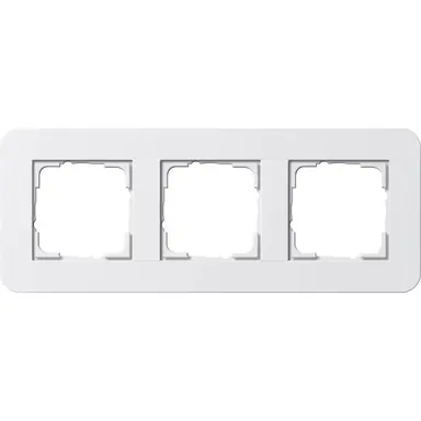 Gira 0213410 afdekraam 3-voudig E3 wit glans