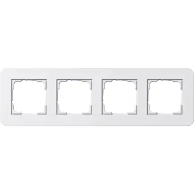 Gira 0214410 afdekraam 4-voudig E3 wit glans