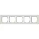 Gira 0215411 afdekraam 5-voudig E3 lichtgrijs/wit