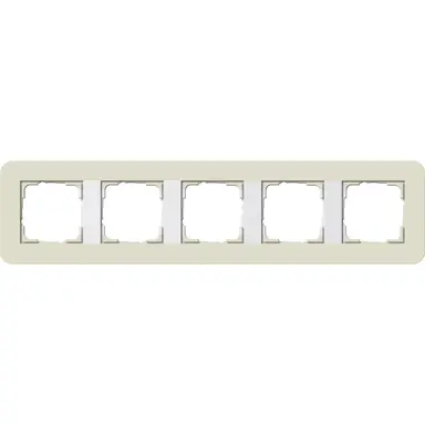 Gira 0215417 afdekraam 5-voudig E3 zand/wit