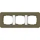 Gira 0213416 afdekraam 3-voudig E3 umbra/wit