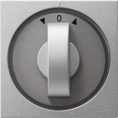 Gira 066626 draaiknop jaloezie- en tijdschakelaar Systeem 55 aluminium mat