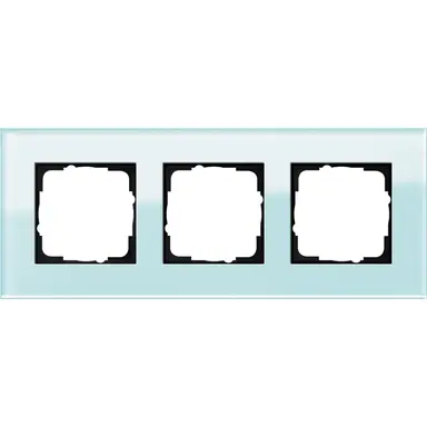 Gira 021318 afdekraam 3-voudig Esprit glas mint