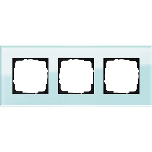 Gira 021318 afdekraam 3-voudig Esprit glas mint