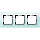 Gira 021318 afdekraam 3-voudig Esprit glas mint