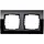 Gira 0212738 afdekraam 2-voudig Event Clear zwart glans/antraciet mat
