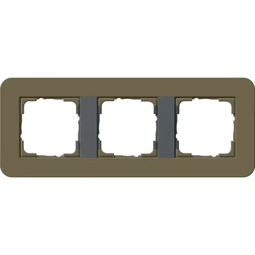 Gira 0213426 afdekraam 3-voudig E3 omber/antraciet