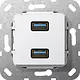 Gira 568503 aansl 2xUSB3 kab comm