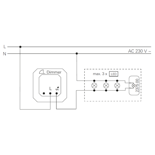 Gira 237500 compensator LED module