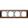 Gira 021459 afdekraam 4-voudig Event Opaque donkerbruin mat/aluminium mat