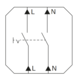 Gira 012228 drukvlakschakelaar controleverlichting 2-polig Systeem 55 antraciet mat