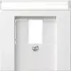 Gira 087603 centraalplaat USB met tekstkader Systeem 55 wit glans