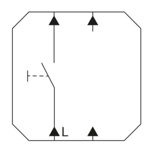 Gira 015200 drukcontact maakcontact 1-polig met apart meldcontact