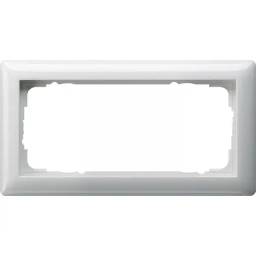 Gira 100203 afdekraam 2-voudig zonder middenstijl Standaard 55 wit glans