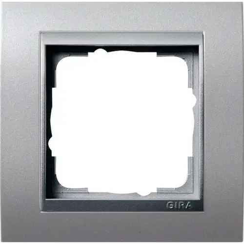 Gira 021136 afdekraam 1-voudig Event aluminium mat