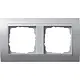 Gira 021236 afdekraam 2-voudig Event aluminium mat