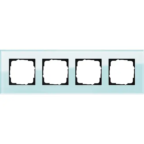 Gira 021418 afdekraam 4-voudig Esprit glas mint