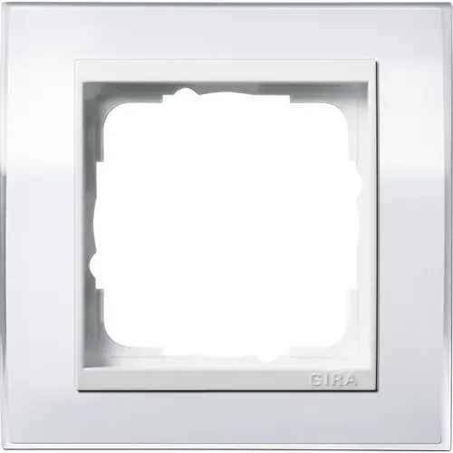 Gira 0211723 afdekraam 1-voudig Event Clear wit glans