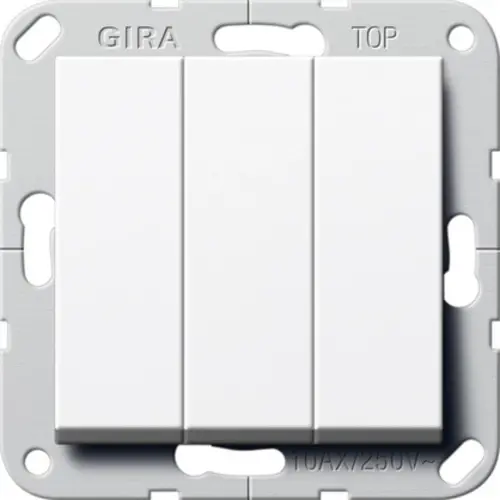 Gira 284403 drukcontact 3-voudig maakcontact 1-polig