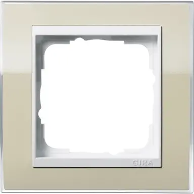 Gira 0211773 afdekraam 1-voudig Event Clear zand glans/wit glans