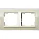 Gira 0212771 afdekraam 2-voudig Event Clear zand glans/creme glans