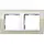Gira 0212773 afdekraam 2-voudig Event Clear zand glans/wit glans