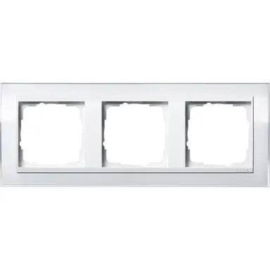 Gira 0213723 afdekraam 3-voudig Event Clear wit glans