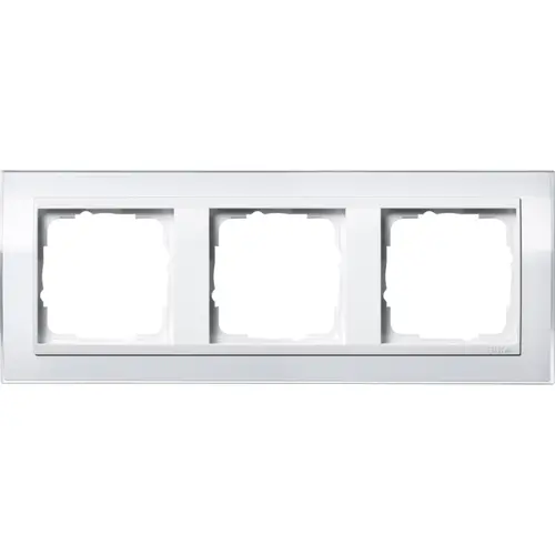 Gira 0213723 afdekraam 3-voudig Event Clear wit glans