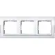 Gira 0213723 afdekraam 3-voudig Event Clear wit glans