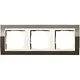 Gira 0213761 afdekraam 3-voudig Event Clear bruin glans/creme glans