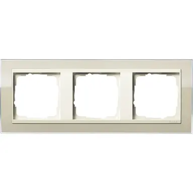 Gira 0213771 afdekraam 3-voudig Event Clear zand glans/creme glans