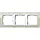 Gira 0213773 afdekraam 3-voudig Event Clear zand glans/wit glans