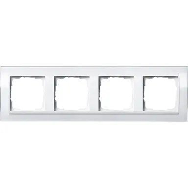 Gira 0214723 afdekraam 4-voudig Event Clear wit glans