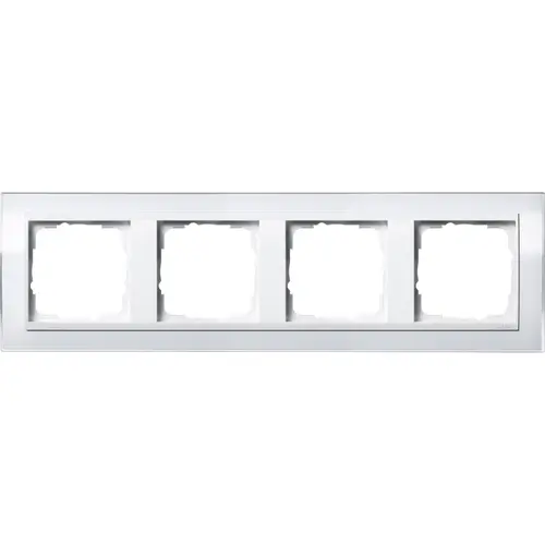 Gira 0214723 afdekraam 4-voudig Event Clear wit glans