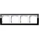 Gira 0214733 afdekraam 4-voudig Event Clear zwart glans/wit glans