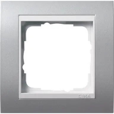 Gira 0211326 afdekraam 1-voudig Event aluminium mat/wit glans