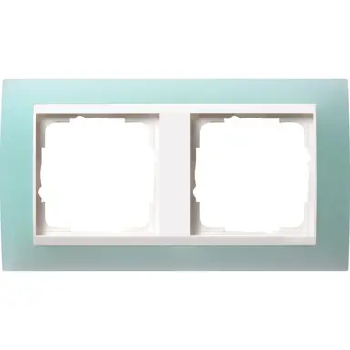 Gira 0212395 afdekraam 2-voudig Event Opaque mint mat/wit glans