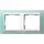 Gira 0212395 afdekraam 2-voudig Event Opaque mint mat/wit glans