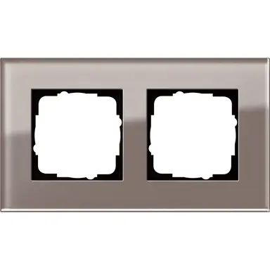 Gira 0212122 afdekraam 2-voudig Esprit glas umbra