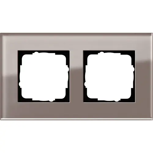 Gira 0212122 afdekraam 2-voudig Esprit glas umbra