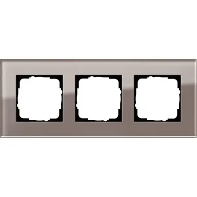 Gira 0213122 afdekraam 3-voudig Esprit glas umbra