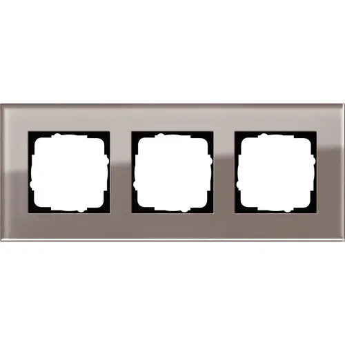 Gira 0213122 afdekraam 3-voudig Esprit glas umbra