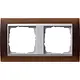 Gira 021259 afdekraam 2-voudig Event Opaque donkerbruin mat/aluminium mat