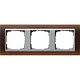 Gira 021359 afdekraam 3-voudig Event Opaque donkerbruin mat/aluminium mat