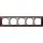 Gira 021559 afdekraam 5-voudig Event Opaque donkerbruin mat/aluminium mat