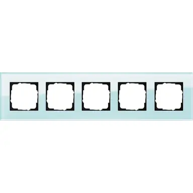 Gira 021518 afdekraam 5-voudig Esprit glas mint