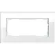 Gira 100212 afdekraam 2-voudig Esprit glas wit