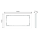 Gira 100212 afdekraam 2-voudig Esprit glas wit