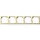 Gira 109501 afdekraam 5-voudig horizontaal met tekstkader Standaard 55 creme glans