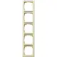 Gira 111501 afdekraam 5-voudig verticaal met tekstkader Standaard 55 creme glans